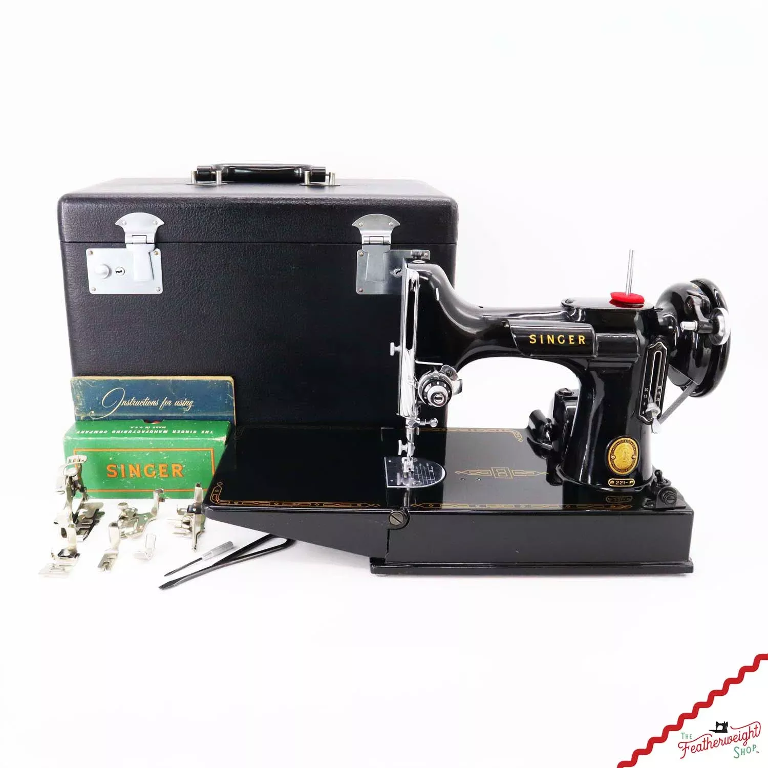Singer Featherweight 221 Sewing Machine, AL71523* - 1954