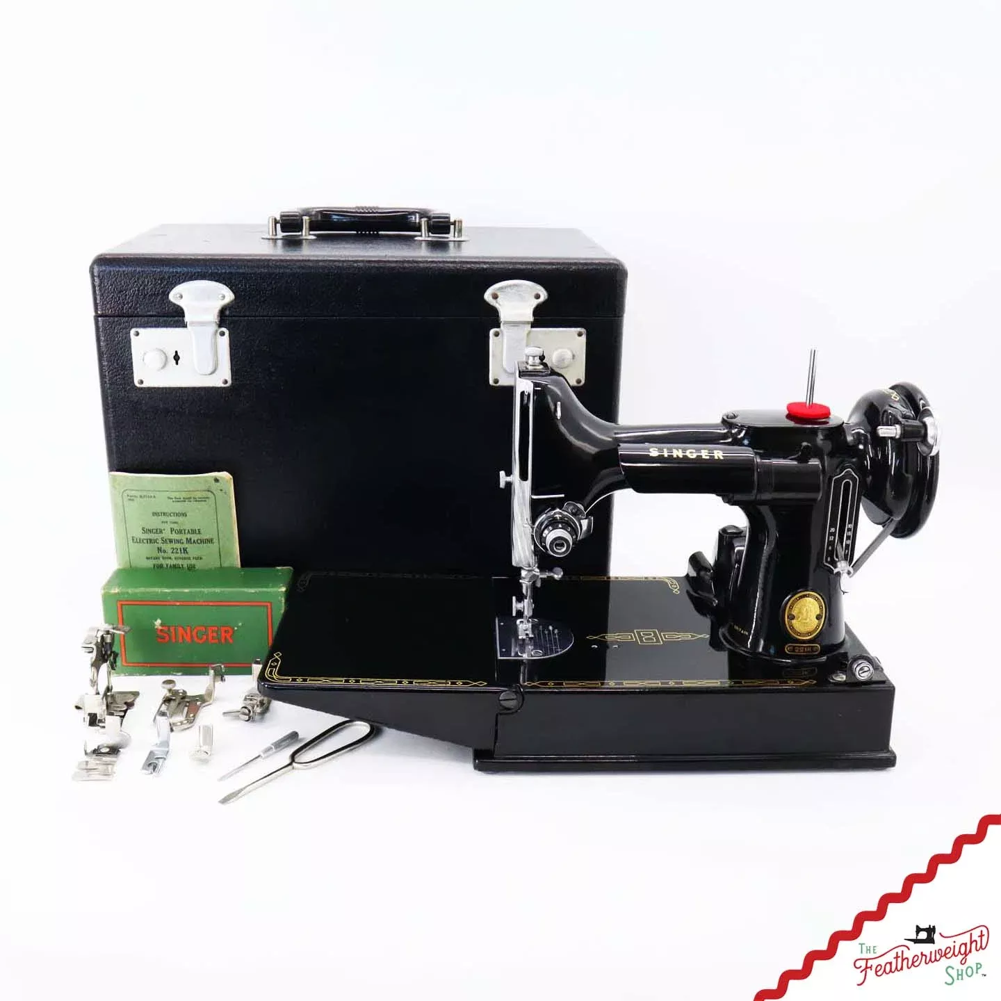 Singer Featherweight 221K Sewing Machine, 1955 - EK212***