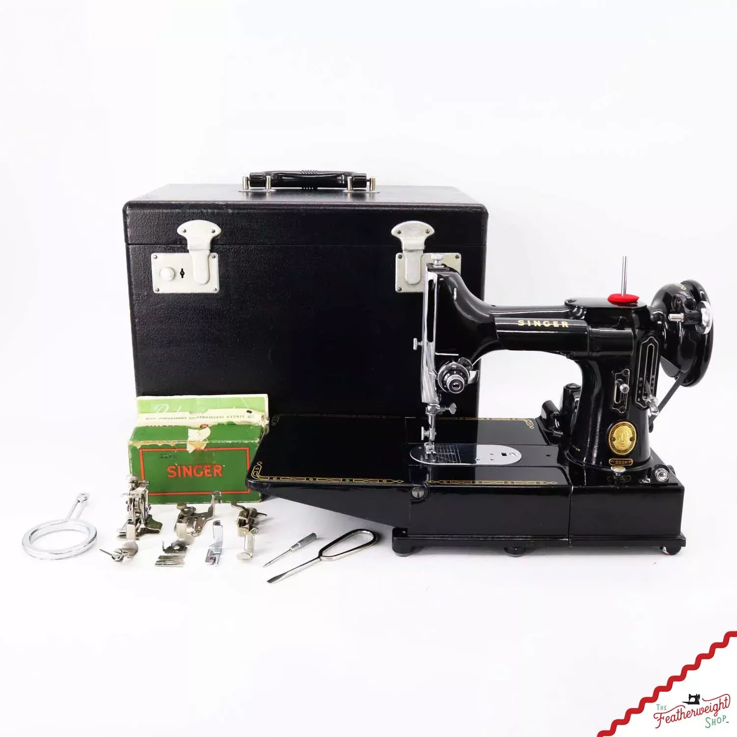 Singer Featherweight 222K Sewing Machine - EK6372**, 1955