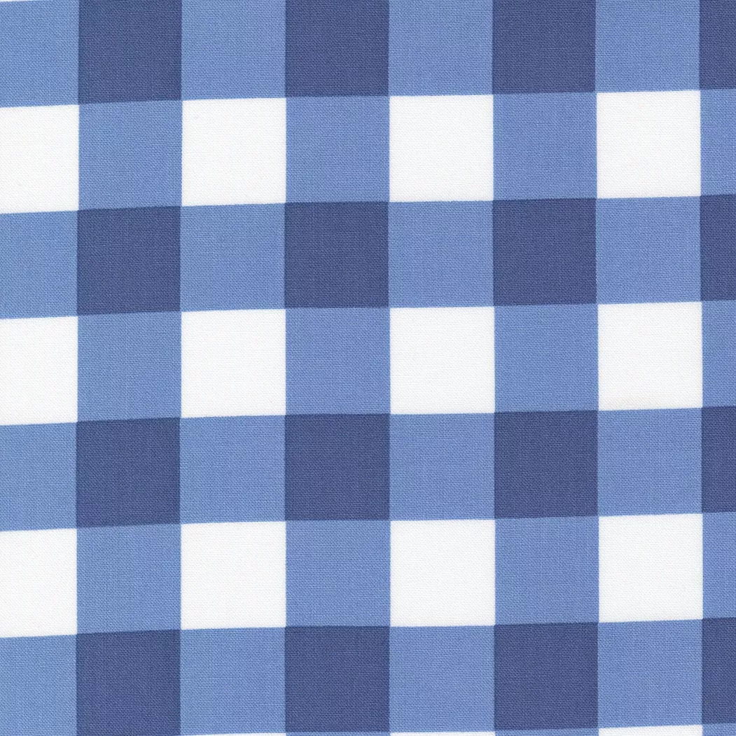 Sunwashed Check Midnight Yardage 29165-21 by Moda Fabrics Sold in 1/2 yard increments cut continuously