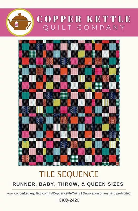 Tile Sequence Quilt pattern CKQ-2420 By Sarah Sumbera For Copper Kettle Quilt Company