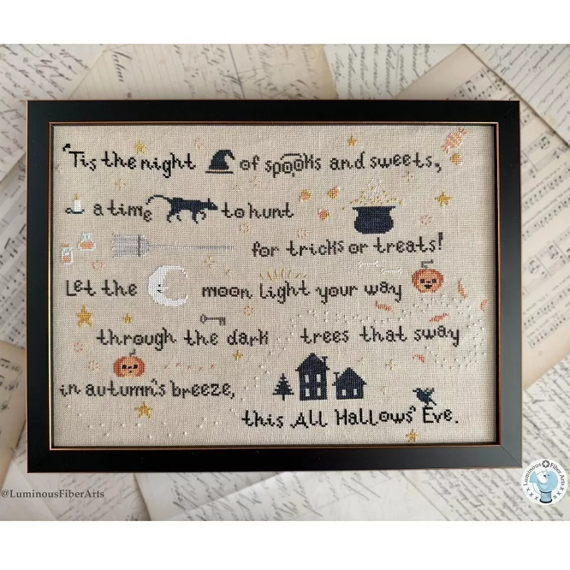 ‘Tis the Night chart by Luminous Fiber Arts