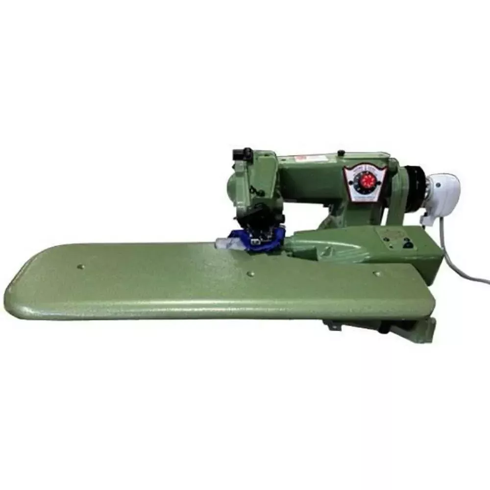 US-Blindstitch 1118-9 Industrial Long Arm Blindstitch Hem Stitch Single Thread Hemmer Machine Complete with Table and Servo-Motor