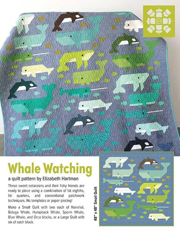 Whale Watching Pattern by Elizabeth Hartman EH-087
