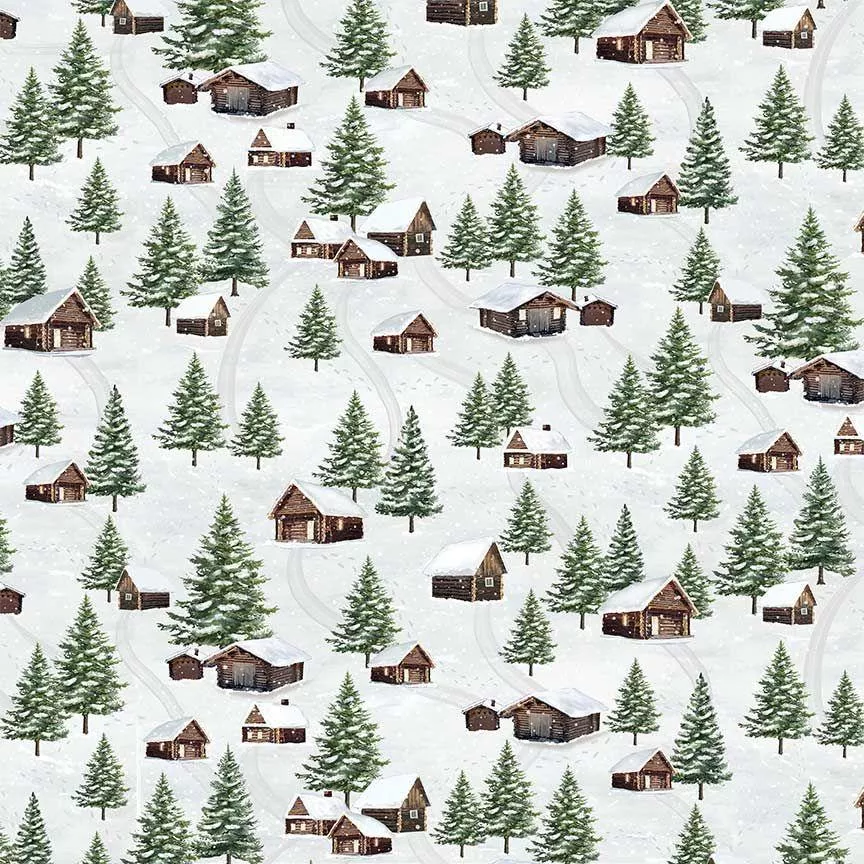 Winter Wonderland -CD3692 Winter Cabin Scene -Multi