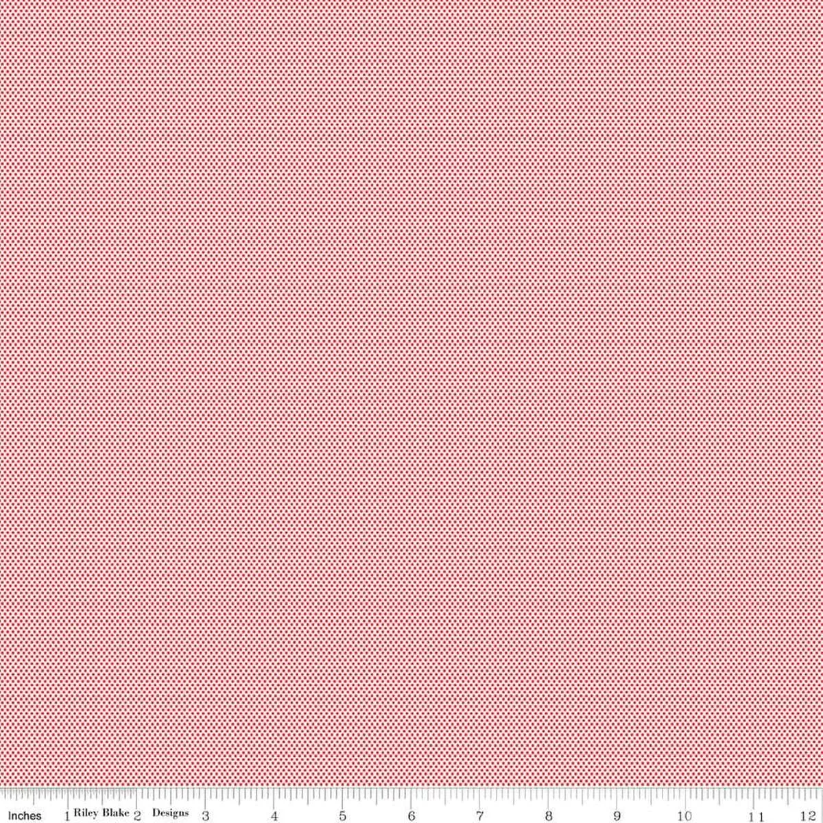 Woven Cotton Fabric, 43″/44″ Wide in POParazzi on Cream Red by Riley Blake Designs