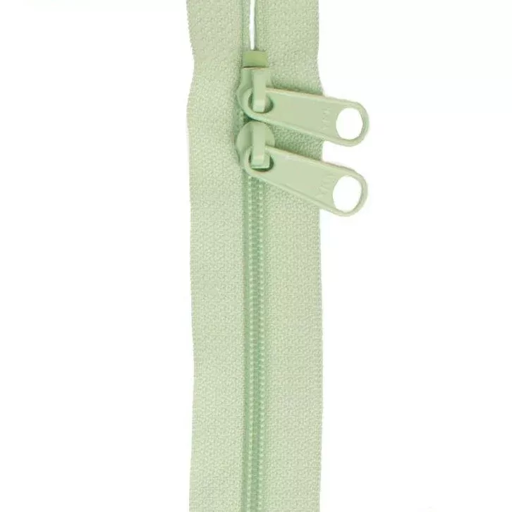 Zipper, Light MINT Green 30 Inch Handbag Zippers - Double-slide