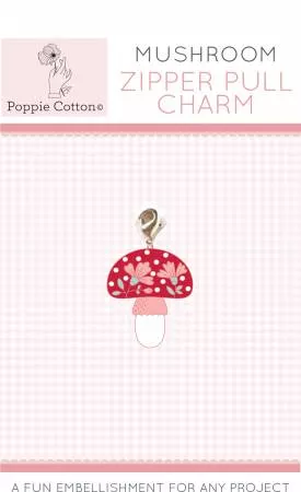 Zipper Pull Charm Mushroom Charm