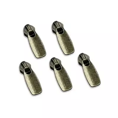 Zipper Pulls, Flat No. 5 in Bronze by Simply Classic