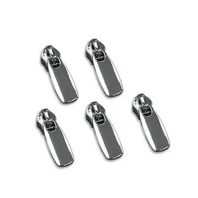 Zipper Pulls, Flat No. 5 in Nickel by Simply Classic