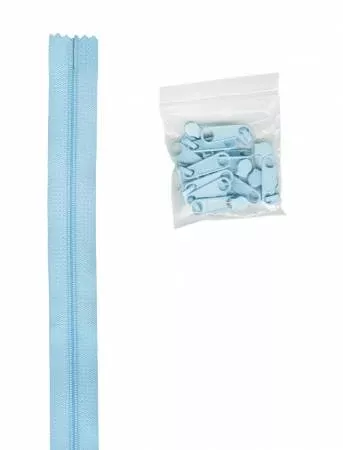 Zippers by the Yard Robin's Egg