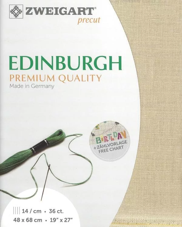 ZWEIGART Edinburgh 36 count - 19" x 27" - 233 Antique Ivory