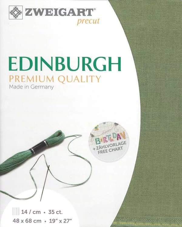 ZWEIGART Edinburgh Vintage 36 count - 19" x 27" - 3009 Vintage Country Mocha